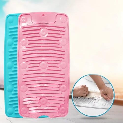 Silicone Washboard For Home Folding Portable Practical Laundry Tool Home Silica Gel Washboard Washing Board