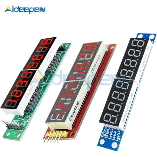 MAX7219 Led Dot Matrix Module 8-Digit 7 Segment Digital LED Display Tube MCU For Arduino Red Green Blue Board
