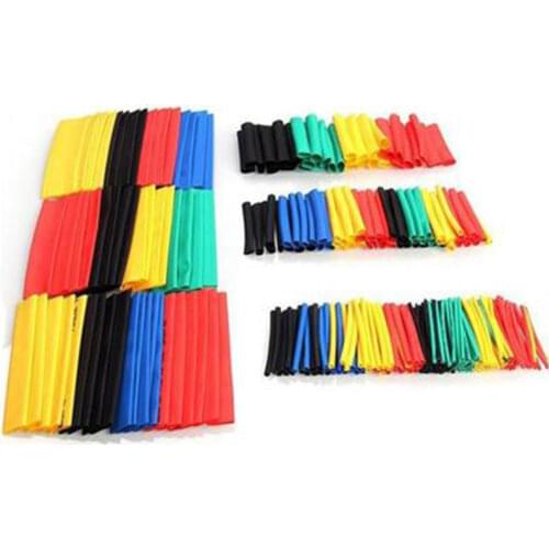 Heat Shrink Tube 164pcs Polyolefin Shrinking Assorted shrink tube Wrap Wire Cable Insulated Sleeving Tubing Set