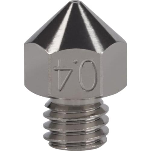 1pcs 3D Printer Plated Wear Resistant Nozzle non-stick Plated Copper Durable for Creality CR-10 Ender 3 Ender 5 CraftBot BQ