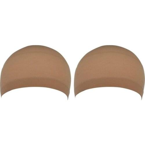 2Pcs Hair Net Making Caps Elastic Lace Bandage Hairnet Breathable Mesh Wig Hat Soft Nylon Stretch Cap Wig Cap & Hairnets