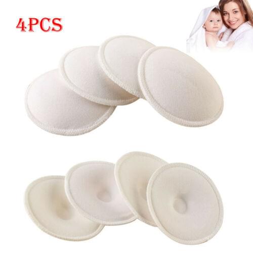 4PCS Anti-overflow Nursing Bra Pad Feeding Washable Reusable Breast Nursing Pads Cotton Absorbent Breastfeeding