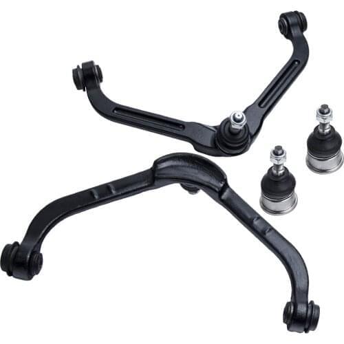 4pcs Front Upper Control Arms & Lower Ball Joints fit 2005 2006 2007 For Jeep Liberty