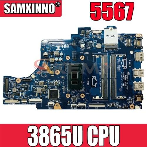 Akemy Brand NEW BAL21 LA-D802P FOR Dell Inspiron 5567 Motherboard Processor3865U CPU CN-05KTY0 5KTY0 Mainboard 100% tested