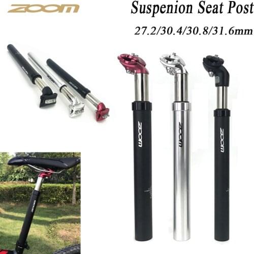 ZOOM Suspension Seatpost Shock Absorber damping Alu MTB mountain bike Bicycle Seat post 25.4 27.2 28.6 30.1 30.4 30.9 31.6 33.9