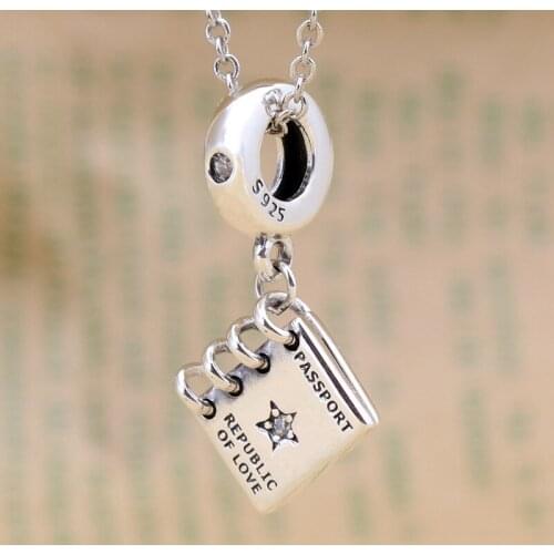 Bewill S925 Sterling Silver Pendant Travel Bracelet Bead Fit Original Charms Bracelet
