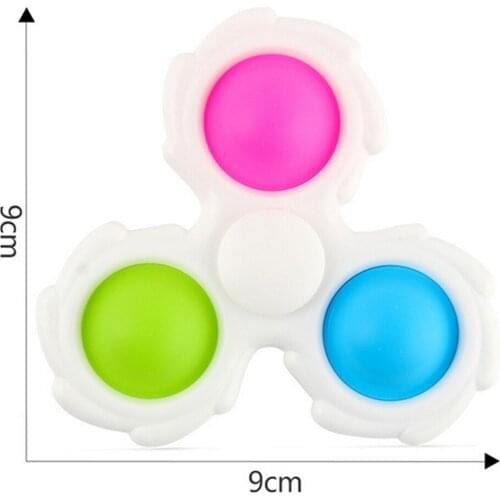 Kids Dimple Fidget Spinner Toy Anti Stress Relief It Brain Hand Fidget Toys For Child Adult Early Education Bubble Squeeze Toys