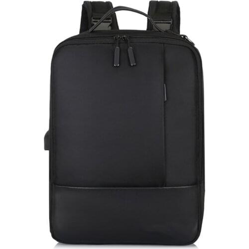 Travel Nylon Backpack with USB Charging Port Teenager Anti-theft Laptop Daypack