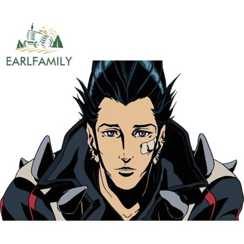 EARLFAMILY 13cm x 12.6cm for Sweet JP Stickers Motorcycle Car Sticker Fashion Waterproof Anime Window Occlusion Scratch Decal