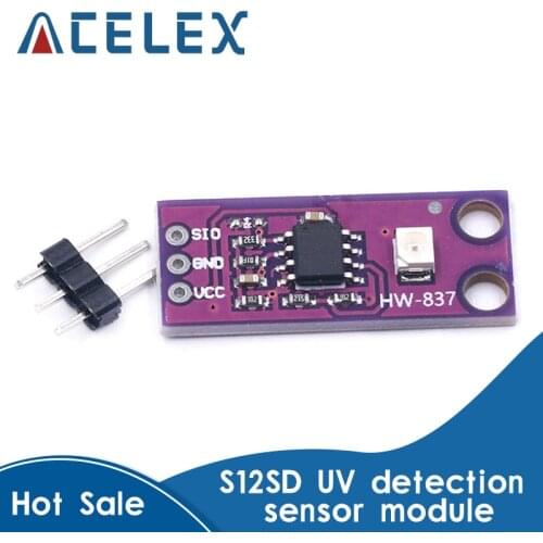 GUVA-S12SD UV Detection Sensor Module S12SD Light Sensor Diy Kit Electronic PCB Board Module 240nm-370nm For Arduino