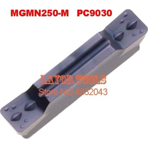 MGMN250-M PC9030, Two-headed Cutting Coated Carbide Turning Insert For Grooving Holder Mgehr , mgivr