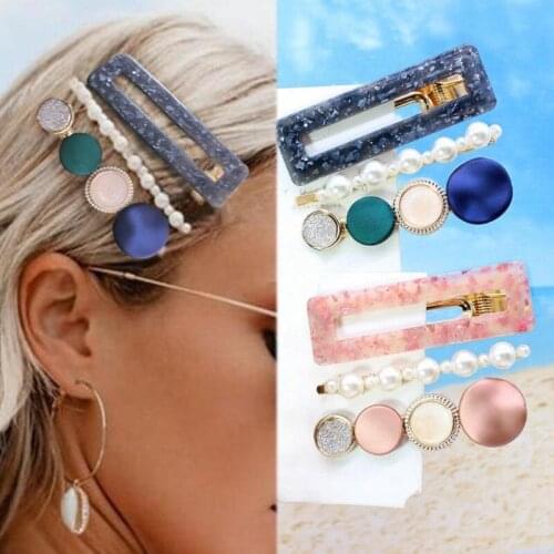 Fashion Sweet Hair Clips for Women Girl Simple Korean Style Hairpin Alloy Handmade Headband Hair Pins Hair Accessories