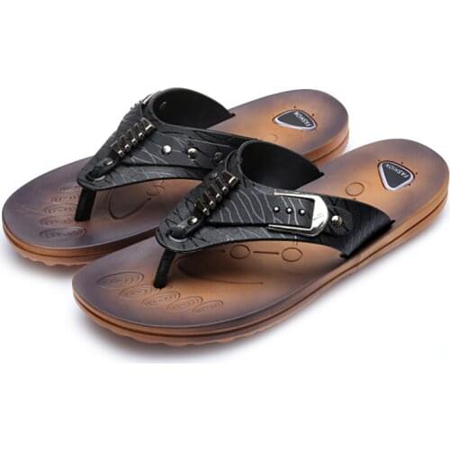 Mens Sandals 2020 New Summer Mens Fashion Flip-flops Outdoor Non-slip Flip-flops Sandals Casual Student Beach Shoes Men