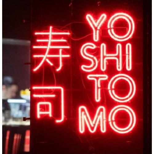 Neon Sign Yo shi sushi Real Glass Tube vintage neon sign Beer Bar Pub Handcrafted neon signs restaurants custom Iconic Sign Art