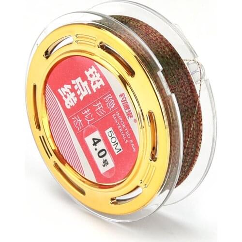 50M Nylon Fishing Line Monofilament Fishing Line Concealment Spotted Fishing Line 0.8# / 1.0# /1.2#/1.5#/2.0#/3.0# /3.5# /4.0