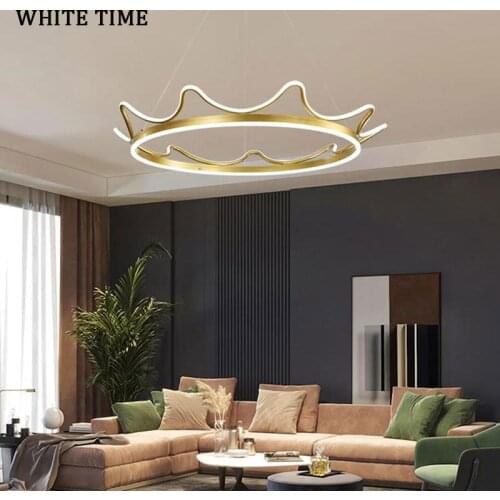 New Fashion Modern Led Chandelier For Living Room Bedroom Dining room Indoor Lighting Hanging Lamp Gold Decor Chandelier Lamp