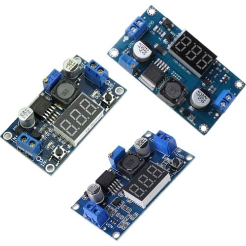 2021 New DC 4.0~40 to 1.3-37V LED Voltmeter Step-down Power Converter Module LM2596