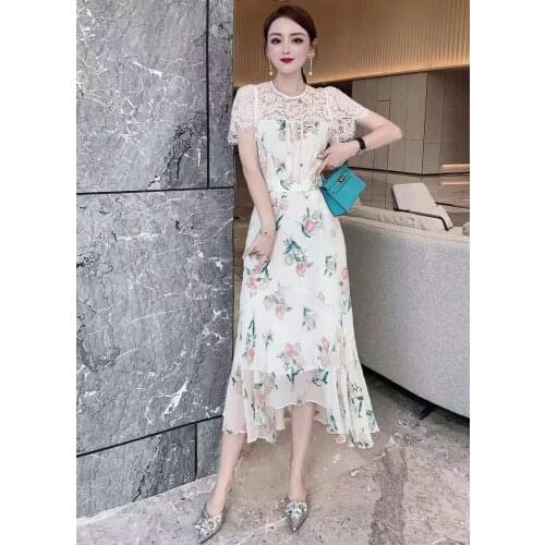 XXL Dress Vestidos De Fiesta 2021 Summer Party Cocktail Women Sexy Tulle Lace Patchwork Short Sleeve Midi Sexy Bodycon Dress