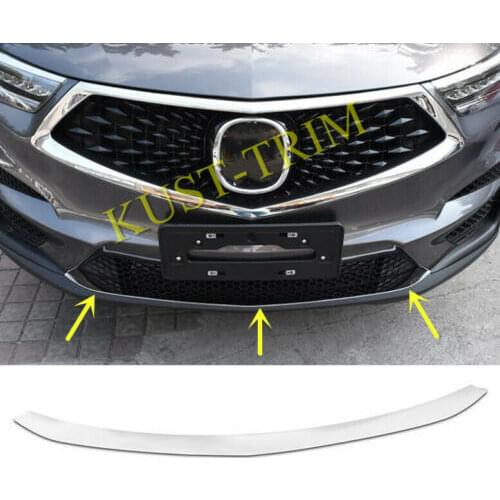 FIT FOR 2019 Acura RDX Stainless steel Front Bumper Bottom Protector Cover Trim