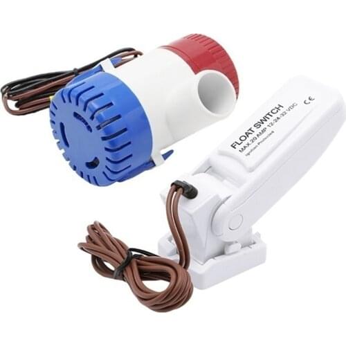 12V 1100GPH Automatic Boat Bilge Pump Float Switch Bilge Switches Flow for boats accessories marin,submersible boat water pump