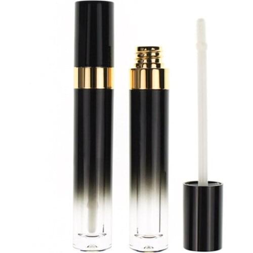 100pcs 5ml Empty Round Lip Gloss Tube High Grade Clear Plastic Lip Gloss Containers Filling Bottle Cosmetic Packaging Container