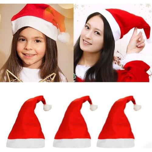 Christmas Hat Socks Warm Thick Soft Plush Cute Christmas Santa Claus Decoration ForXmas Party Decor Kids Adult Winter Gifts