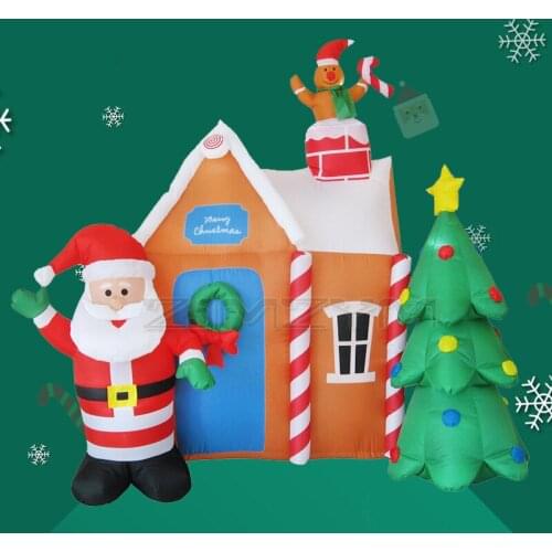Christmas Inflatable Santa Claus Christmas tree lighting model Christmas decoration props Christmas Party Toys