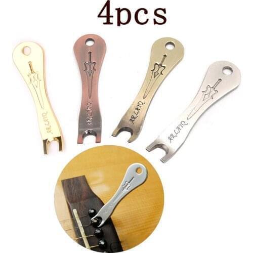 Newest Guitar Bridge Pins Puller Extractor Nail Removal Tool Metal Stapler Wrecking Bar For Guitar String Fixing Household Tools