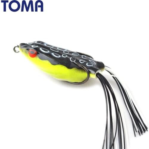 TOMA Big Soft Frog Lure Snakehead Bait 60mm 18g Artificial Frog Soft Fishing Lures Topwater Floating Fishing Tackle