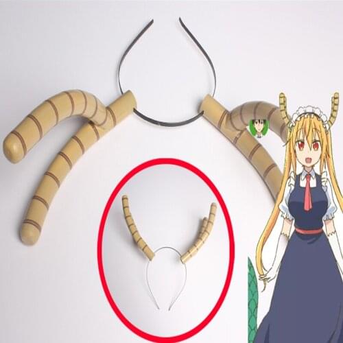 Miss Kobayashis Dragon Maid Toru Cosplay Headwear Hair Clip Anime Hairpin Cartoon Hair Pin Costume Accessory Prop
