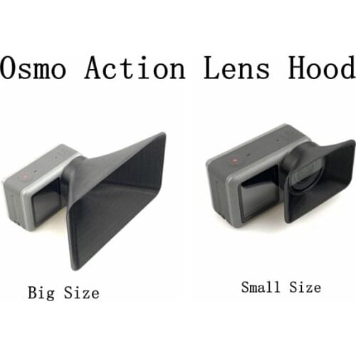 Osmo Action Lens Hood Cap Sports Camera Cover Anti Glare SunShade Light Flares Protection Shield For DJI Osmo Action Accessories