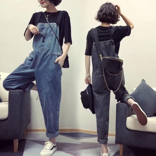 Women clothing denim washed fabric rompers summer/autumn overalls women jumpsuit suspenders jeans european women overalls jeans