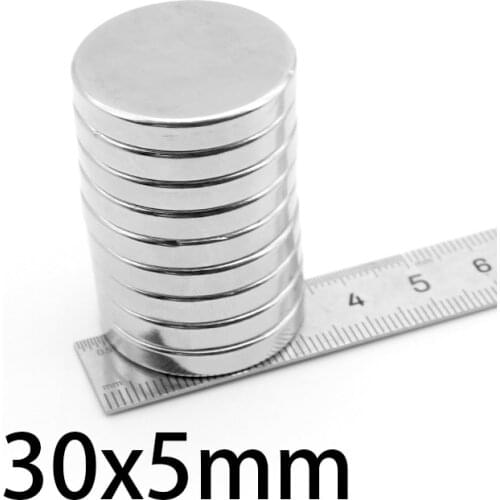 1-15PCS 30x5mm Super Powerful Strong Magnetic Magnets 30mmx5mm Permanent Neodymium Magnets 30*5mm Round Magnet 30*5