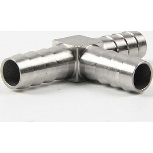 1pcs 4-60mm Hose Barb Barbed Tee Pipe SS304 Fitting Coupling Connector