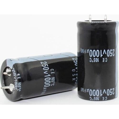 10PCS 1000UF 250V electrolytic capacitors 250V1000UF 25*45MM