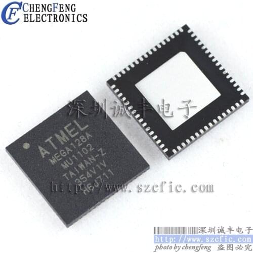 5pieces ATMEGA128A-MU QFN MCU