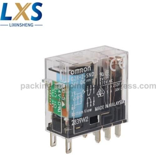 5pcs/ lot G2R-2 Omron Intermediate Relay G2R-2-SND DC24 Plug-In Terminal Type Mini Power Relay