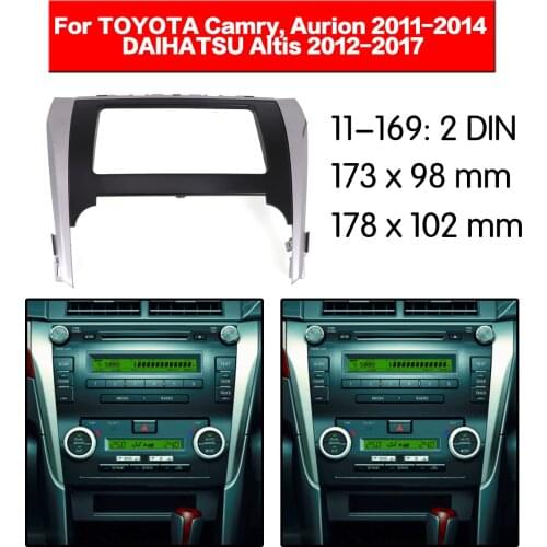 Car Radio frame Audio Fascia For TOYOTA Camry, Aurion 2011+,DAIHATSU Altis Car Stereo Radio Fascia Panel Installation Adapter