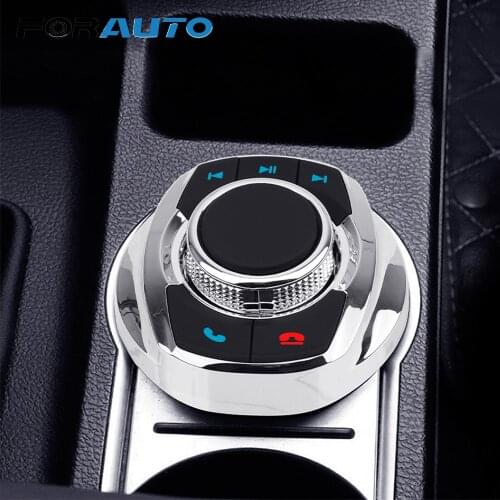 FORAUTO Cup Shape 8 Keys Function Car Wireless Steering Wheel Control Button with LED Light For Car Android Navigation Player