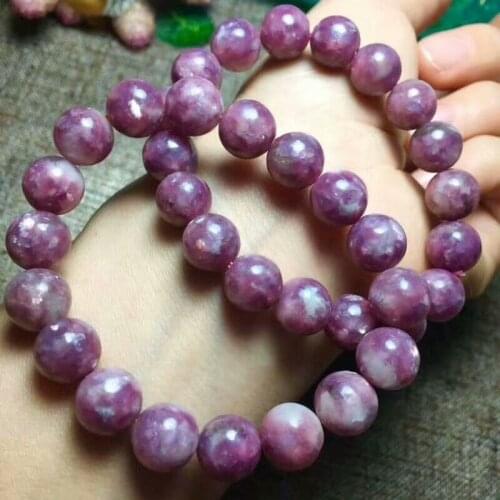 Free Shipping Natural Plum Blossom Tourmaline Crystal Bracelet 10mm AAA