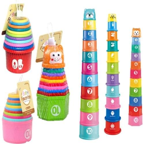 B2EB Kids Interactive Toys Rainbow Cups High Capacity Creative Baby Colorful Toy