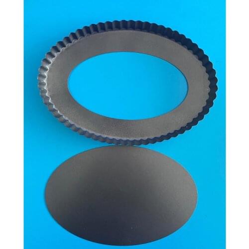 Non Stick Pie Pizza Cake Pan Tart Mold Removable Bottom Baking Pastry 26x18 h: 2,5 cm