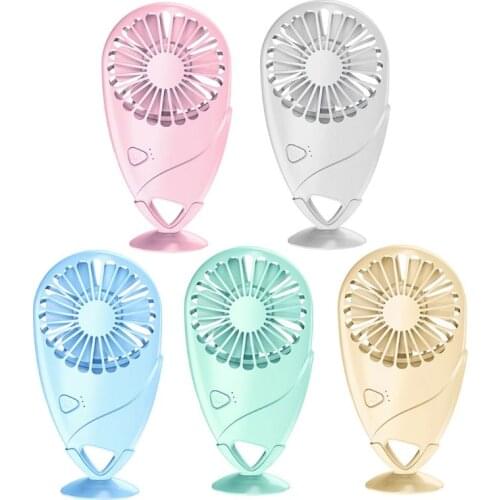 Mini Portable Cooling Fan 3 Speed Adjustable Handheld Air Cooler USB Charging Fan for Students School Home Office Use