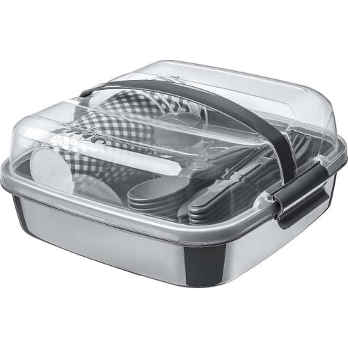 32 Piece Picnic Set - Nesting Fork + Spoon + Knife