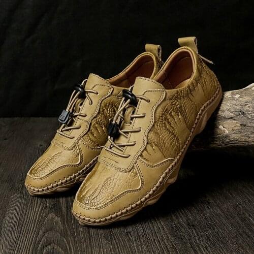 New Cow Nubuck Mens Walking Shoes Outdoor Sport Sneakers for Man Male Flat Loafers Office Footwear Zapatillas Hombre Size 38-46