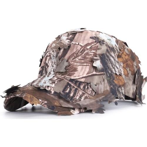 New summer sunscreen quick-drying hat jungle leaf camouflage baseball cap camouflage fishing outdoor camouflage sniper cap