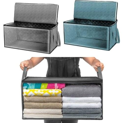 New foldable dustproof non-woven storage box quilt storage bag closet clothing storage box moisture-proof