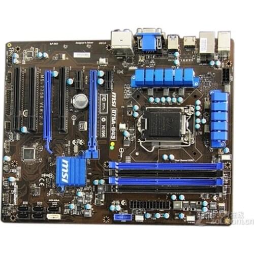 MSI B75A-G43 original Desktop motherboard DDR3 LGA 1155 mainboard USB2.0 VGA HDM DVI SATAIII SATAII B75 boards