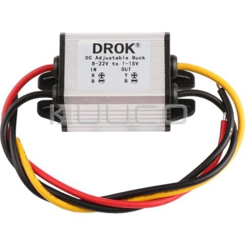 DC Buck Voltage Regulator DC8-22V to 1-15V 5/12V 3A Adjustable Power Supply / Power Adapter Step Down Converter