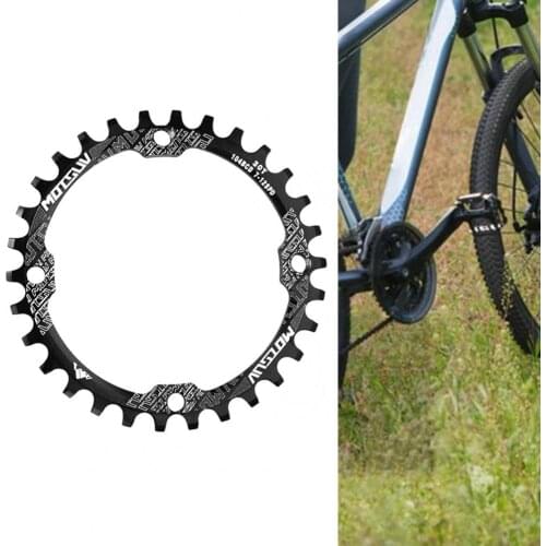 Portable Narrow-wide Teeth Single Chainring Bike Parts Single Speed Chainwheel Wear-resistant for Mountain Bike